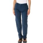 Blaue Wasserdichte Vaude Farley bluesign Nachhaltige Zip Off Hosen & Zipphosen mit Reißverschluss aus Polyamid für Damen Größe L 