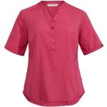 Reduzierte Rote Unifarbene Sportliche Kurzärmelige Vaude Turifo Nachhaltige Kentkragen Hemden mit Kent-Kragen aus Polyamid für Damen Größe XS für den für den Frühling 