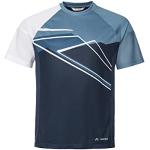Blaue Unifarbene Color Blocking Vaude Moab Nachhaltige Rundhals-Ausschnitt T-Shirts für Herren Größe S 