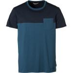 Blaue Vaude Nevis Nachhaltige T-Shirts für Herren Größe M 