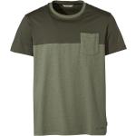 Olivgrüne Vaude Nevis Nachhaltige T-Shirts für Herren Größe S 
