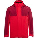 Rote Wasserdichte 3-in-1 Jacken aus Fleece für Herren Übergrößen für den für den Sommer 