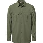 Olivgrüne Langärmelige Vaude Rosemoor Nachhaltige Outdoor-Hemden für Herren Größe XL 