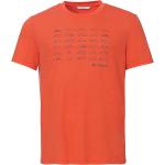Reduzierte Rote Vaude Tekoa Nachhaltige T-Shirts für Herren Größe S 