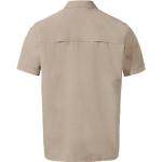 Beige Sportliche Kurzärmelige Vaude Nachhaltige Kentkragen Hemden mit Kent-Kragen für Herren Größe M 