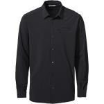 Schwarze Sportliche Langärmelige Vaude Farley Nachhaltige Shirts mit Tasche mit Reißverschluss für Herren Größe L 