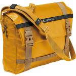 Gelbe Messenger Bags & Kuriertaschen mit Reißverschluss aus Gummi gepolstert 