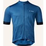 Blaue Atmungsaktive Nachhaltige Vaude Kuro Herrensportshirts Übergrößen zum Radfahren 