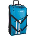 Blaue Vaude Rotuma Nachhaltige Reisetaschen mit Rollen 90l mit Reißverschluss aus Kunststoff gepolstert für Herren 