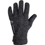 Schwarze Vaude Rhonen Nachhaltige Gefütterte Handschuhe aus Leder Größe 6 für den für den Winter 