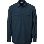 Reduzierte Blaue Vaude Rosemoor Nachhaltige Outdoor-Hemden aus Polyester für Herren Größe S 