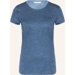 Dunkelblaue Vaude Nachhaltige T-Shirts aus Polyester für Damen Größe M 