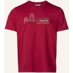 Reduzierte Rote Vaude Spirit Bio Nachhaltige Rundhals-Ausschnitt T-Shirts aus Baumwolle für Herren Übergrößen 