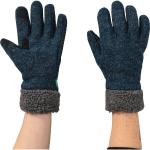 Blaue Vaude Tinshan Nachhaltige Strick-Handschuhe für Damen Größe 7 
