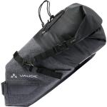 Schwarze Unifarbene Vaude Trailsaddle Nachhaltige Packtaschen 7l mit Klettverschluss mit Rollverschluss 