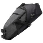Schwarze Unifarbene Vaude Trailsaddle Nachhaltige Satteltaschen 10l aus LKW-Plane mit Rollverschluss 