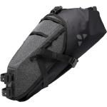 Schwarze Vaude Trailsaddle Nachhaltige Satteltaschen 10l aus LKW-Plane mit Rollverschluss 