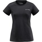 Schwarze Vaude Brand bluesign Bio Nachhaltige Rundhals-Ausschnitt Statement-Shirts aus Baumwolle für Damen Größe S 