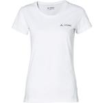 Weiße Vaude Brand bluesign Bio Nachhaltige Rundhals-Ausschnitt Statement-Shirts aus Baumwolle für Damen Größe S 
