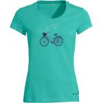 Grüne Vaude Cyclist Bio Nachhaltige T-Shirts für Damen Größe S 