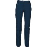 Vaude - Women's Farley Stretch Capri T-Zip Pants III - Zip-Off-Hose Gr 44 - Regular blau