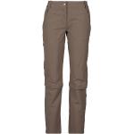 Vaude - Women's Farley Stretch Capri T-Zip Pants III - Zip-Off-Hose Gr 46 - Long braun