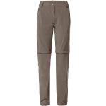 Vaude - Women's Farley Stretch Zip Off T-Zip Pants II - Trekkinghose Gr 36 - Long grau/braun