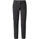 Schwarze Wasserdichte Zip Off Hosen mit Reißverschluss für Damen Größe XL 