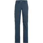 Stahlblaue Vaude Farley Nachhaltige Zip Off Hosen für Damen Größe L 