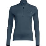 Stahlblaue Sportliche Vaude Livigno Nachhaltige Damenfleecepullover & Damenfleeceshirts aus Fleece Größe M 