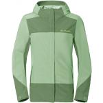 Reduzierte Grüne Wasserdichte Winddichte Vaude Neyland Nachhaltige Regenjacken aus Polyester mit Kapuze für Damen Größe XL 