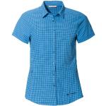 Blaue Vaude Seiland Nachhaltige Outdoor-Hemden aus Polyester für Damen Größe XXL 