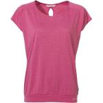 Pinke Vaude Skomer Nachhaltige T-Shirts aus Lyocell für Damen Größe M 