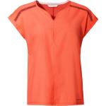 Orange Vaude Skomer Nachhaltige V-Ausschnitt T-Shirts für Damen 