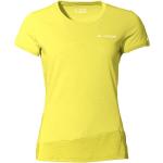 Reduzierte Gelbe Langärmelige Vaude Sveit Nachhaltige T-Shirts aus Polyester für Damen Größe S 