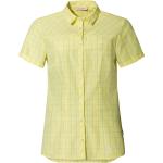 Gelbe Vaude Tacun Nachhaltige Outdoor-Hemden für Damen Größe S 