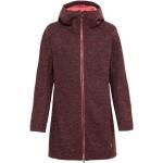 Rote Vaude Tinshan Nachhaltige Wollmäntel aus Wolle für Damen Größe S für den für den Herbst 
