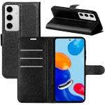 Schwarze Samsung Galaxy S24 Hüllen Art: Flip Cases mit Bildern aus Leder klappbar 
