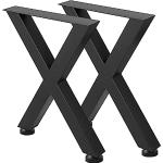 Reduzierte Schwarze VEVOR Tischgestelle & Tischkufen aus Stahl Breite 0-50cm, Höhe 0-50cm, Tiefe 0-50cm 