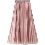 Pinke Casual Maxiröcke aus Mesh für Damen Einheitsgröße für Partys für den für den Sommer 