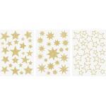 VBS Fenstersticker »Sterne«, Gold, 3 Bogen, goldfarben