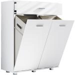 Weiße VCM Wäscheschränke aus Holz mit Schublade Breite 0-50cm, Höhe 0-50cm, Tiefe 0-50cm 