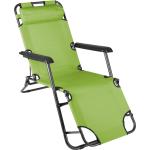 Hellgrüne VCM Liegestühle aus Stahl klappbar Breite 0-50cm, Höhe 0-50cm, Tiefe 0-50cm 