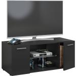 Schwarze Moderne TV-Lowboards & Fernsehtische Breite 50-100cm, Höhe 0-50cm, Tiefe 0-50cm 