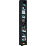 Schwarze Moderne VCM DVD-Wandregale aus Holz Breite 150-200cm, Höhe 150-200cm, Tiefe 0-50cm 