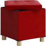 Rote VCM Kleinmöbel aus Holz mit Stauraum 