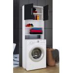 Weiße VCM Jutas Waschmaschinenschränke &   Waschmaschinenregale aus MDF Breite 150-200cm, Höhe 50-100cm, Tiefe 0-50cm 