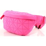 Pinke Bauchtaschen & Hüfttaschen mit Reißverschluss aus Kunstfaser 