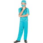 Grüne Vegaoo Arzt-Kostüme aus Polyester für Kinder Größe 134 