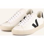 Weiße Veja Campo Nachhaltige Low Sneaker aus Veloursleder für Herren Größe 46 
